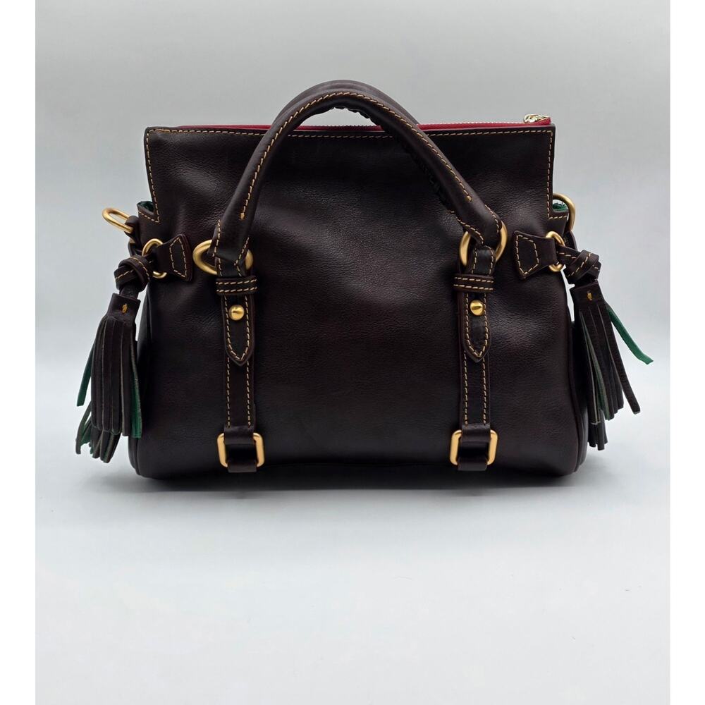 Dooney & Bourke Florentine Satchel 8L979 BM T Moro Brown Leather NWT Crossbody - Picture 2 of 16